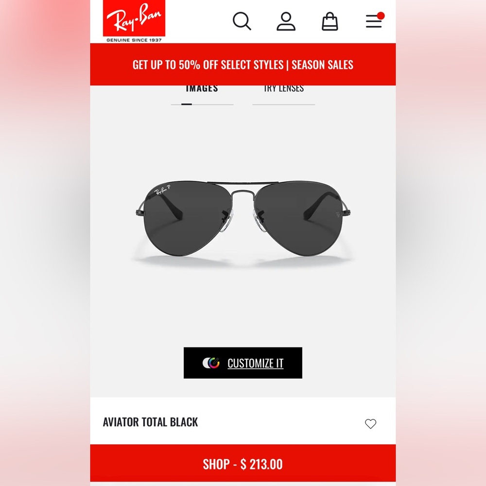 Matte Black Polarized Aviator RayBans